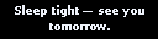 Good Night — Matrix 128 × 32