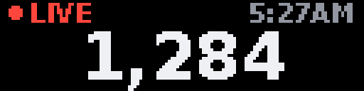 Livestream — Matrix 128 × 32