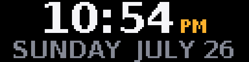 Time — Matrix 128 × 32