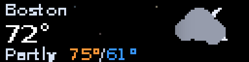 Weather — Matrix 128 × 32