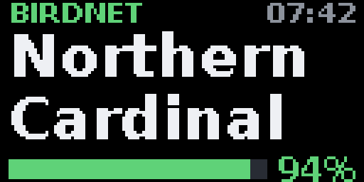 BirdNET — Matrix 128 × 64