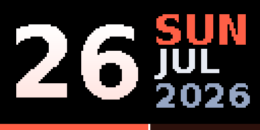 Date — Matrix 128 × 64
