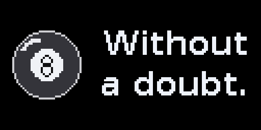 Magic 8 Ball — Matrix 128 × 64