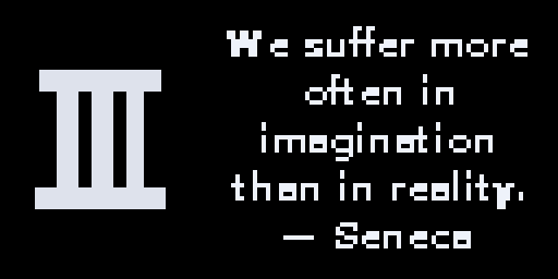 Stoic Quotes — Matrix 128 × 64