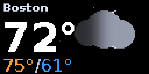 Weather — Matrix 128 × 64