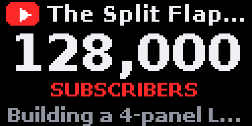 YouTube — Matrix 128 × 64
