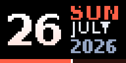 Date — Matrix 64 × 32