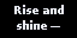Good Morning — Matrix 64 × 32