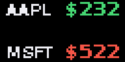 Stocks — Matrix 64 × 32