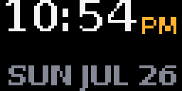 Time — Matrix 64 × 32