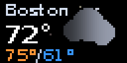 Weather — Matrix 64 × 32
