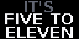 Word Clock — Matrix 64 × 32