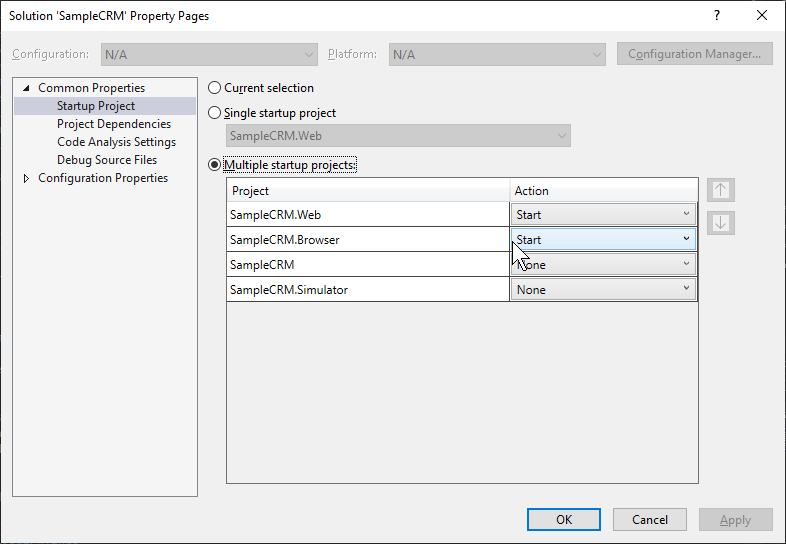 MultipleStartupProjects