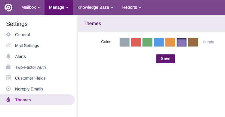 FreeScout Themes Settings