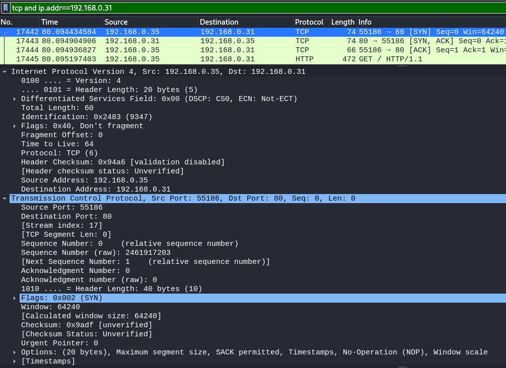 TCP SYN