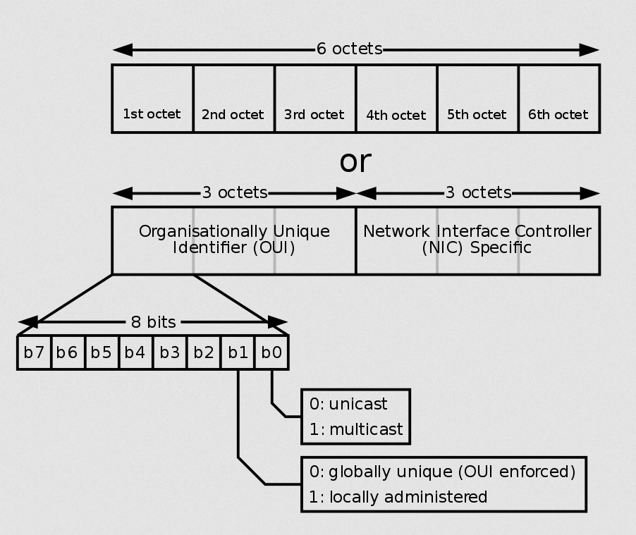 MAC address structure