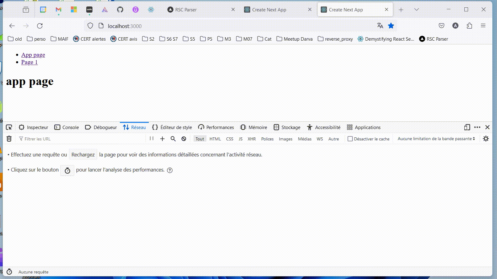 React server components routing