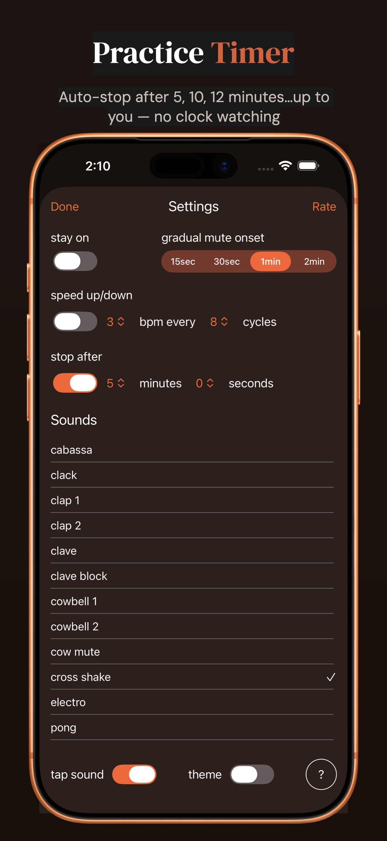 Time Guru Metronome iPhone screenshot 4