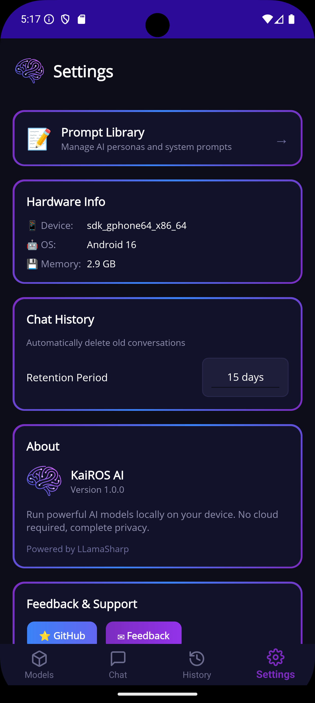 Mobile Settings