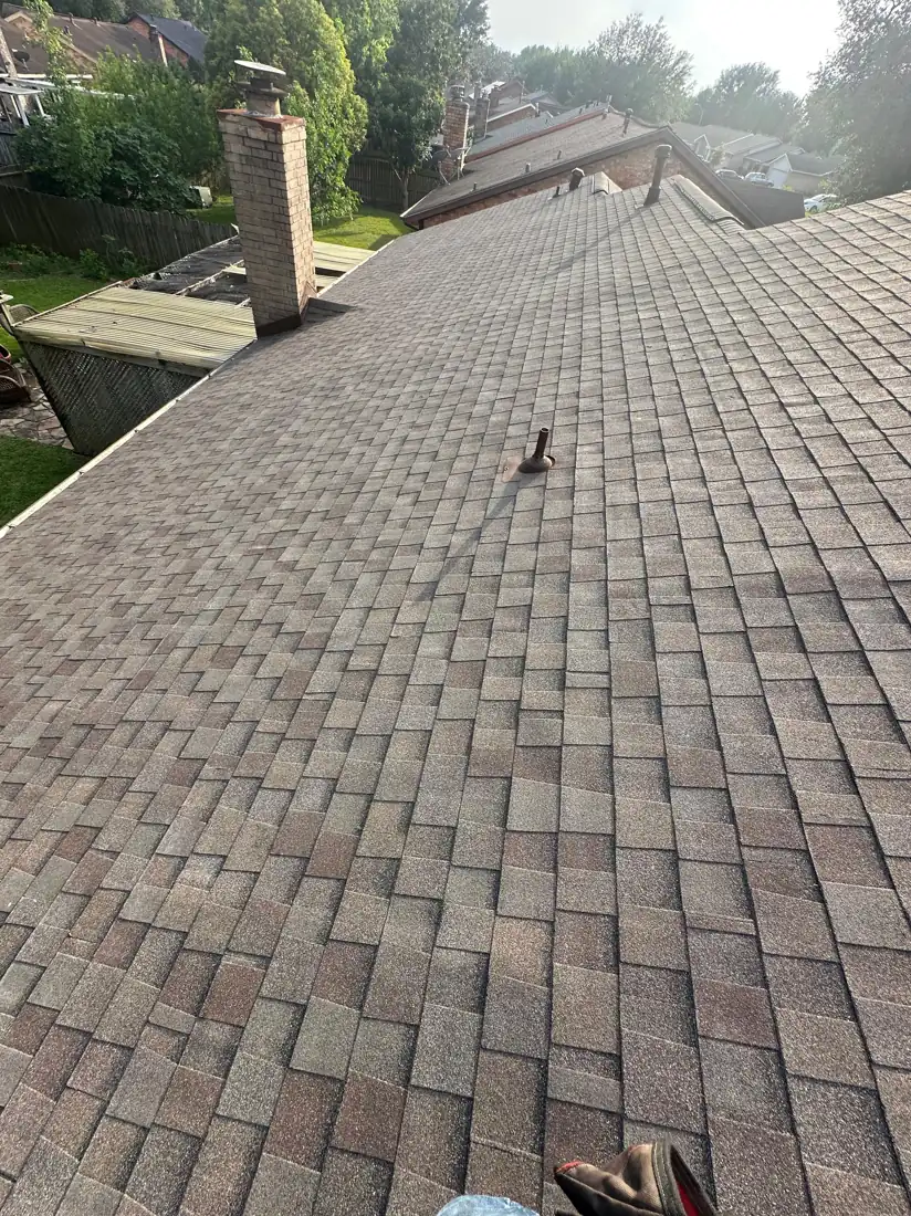 Residential shingle field condition documented in Houston