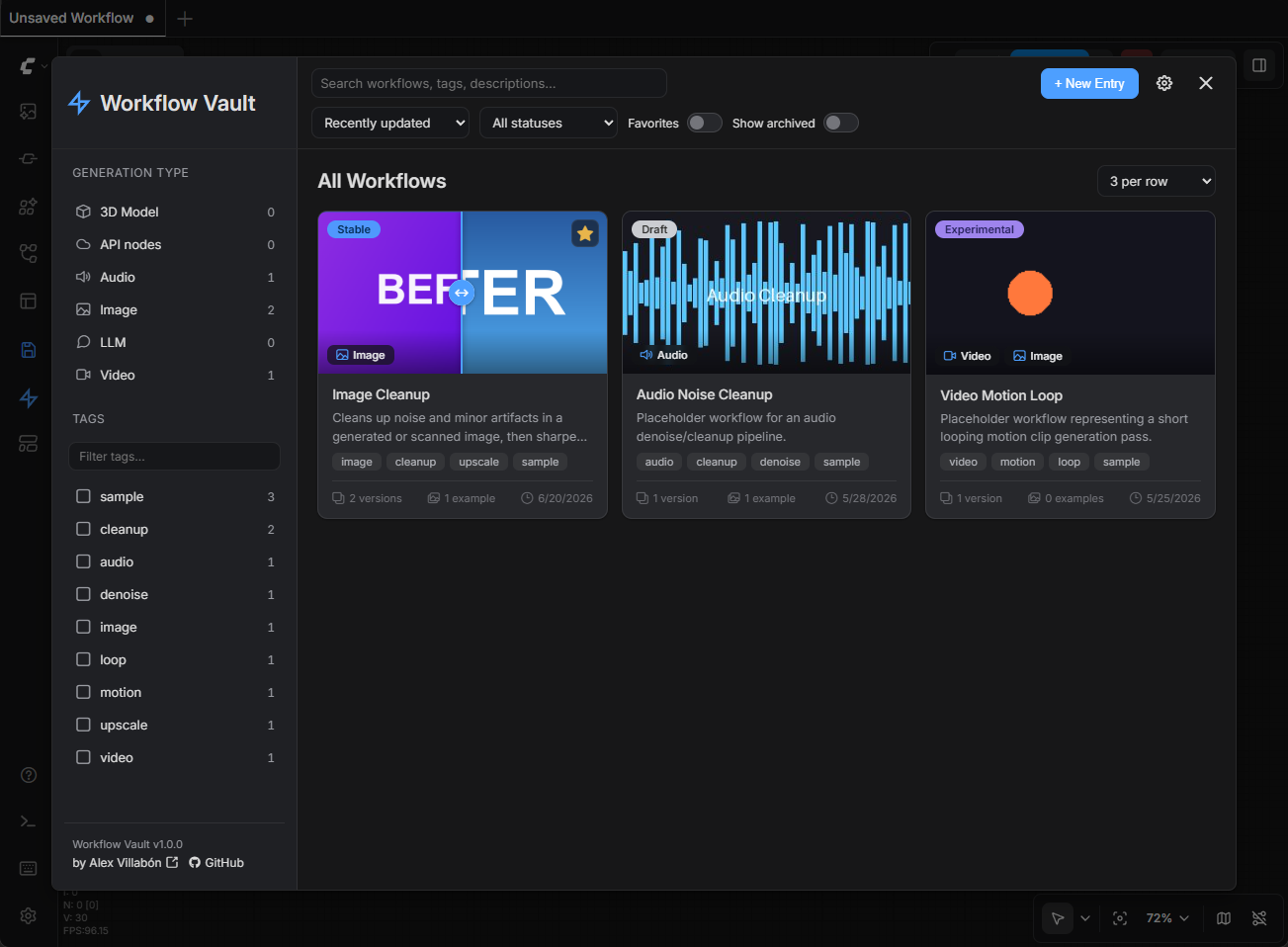 Workflow Vault screenshot