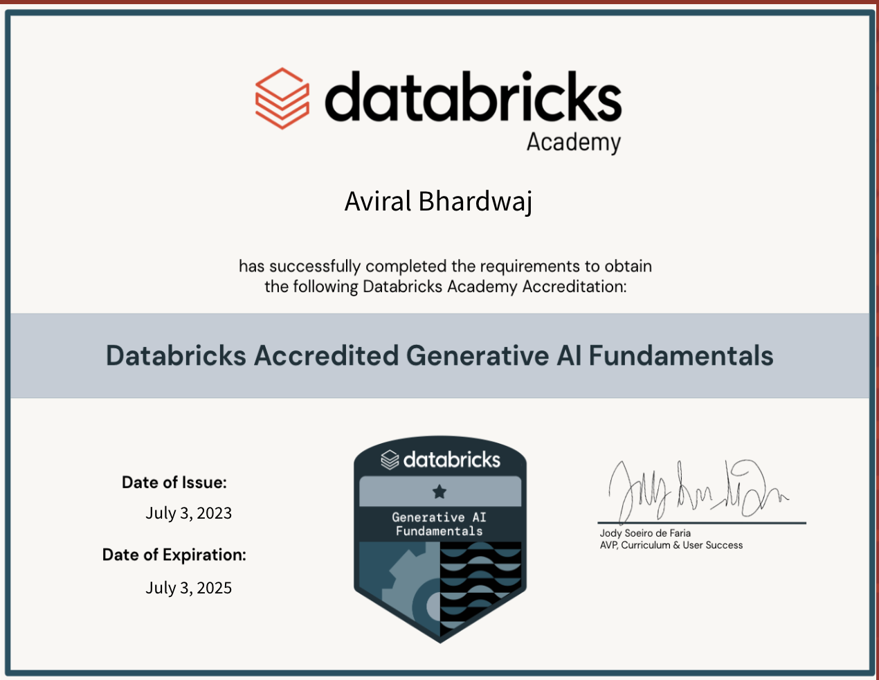 Databricks Generative AI Fundamentals