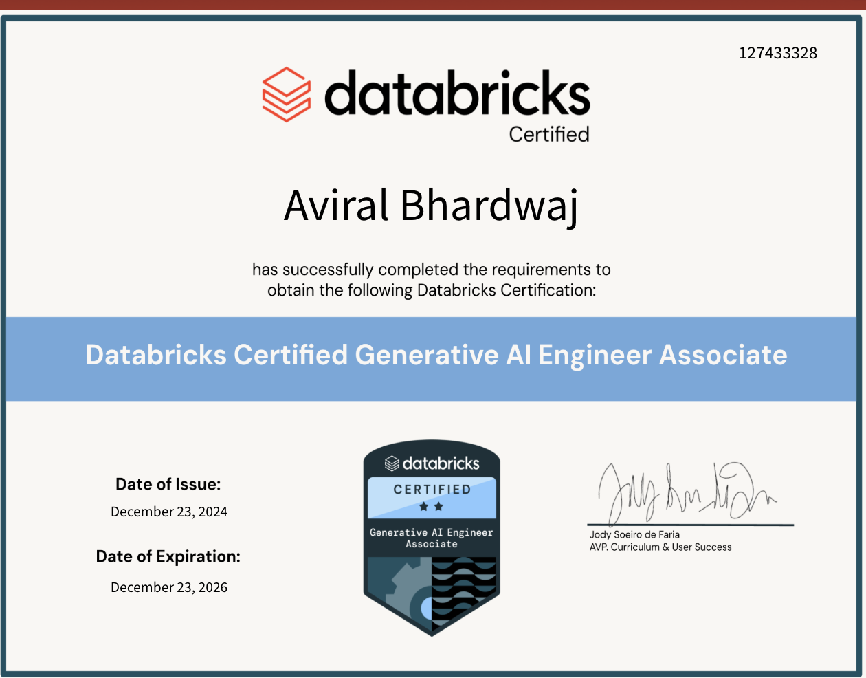 Databricks Generative AI Associates