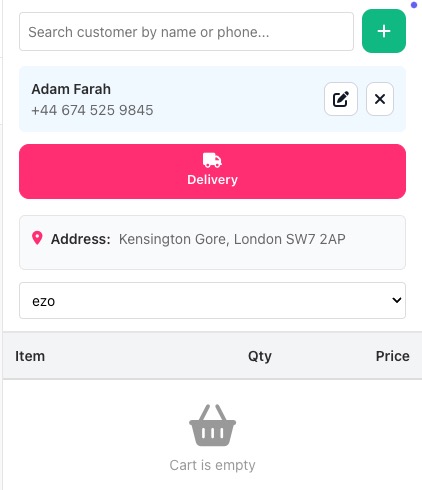 Delivery screen 3