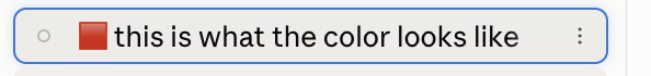 A session in the sidebar with its red square and comment
