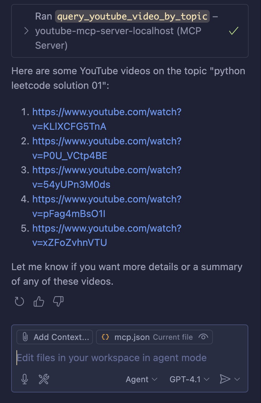 mcp server in action