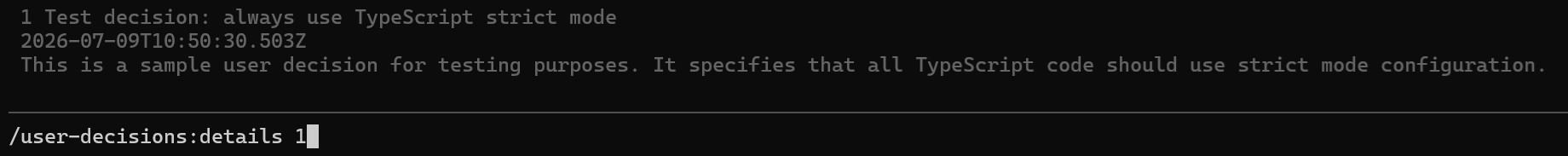 user-decisions details