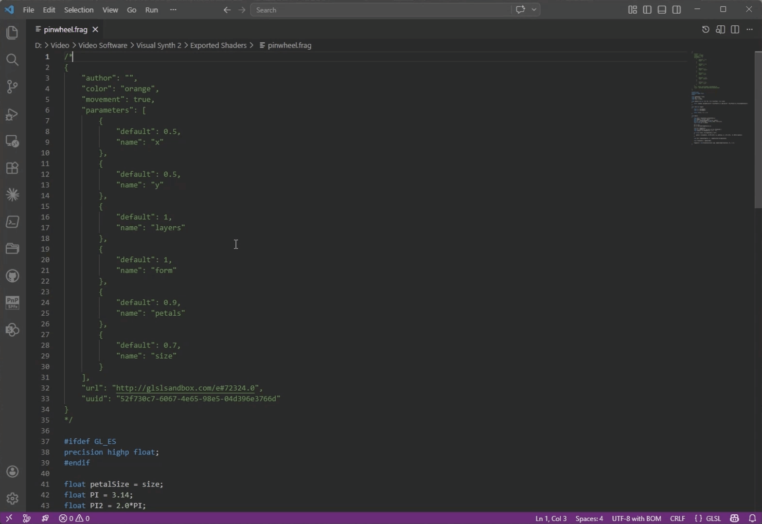 Visual Synth Shader Viewer Preview