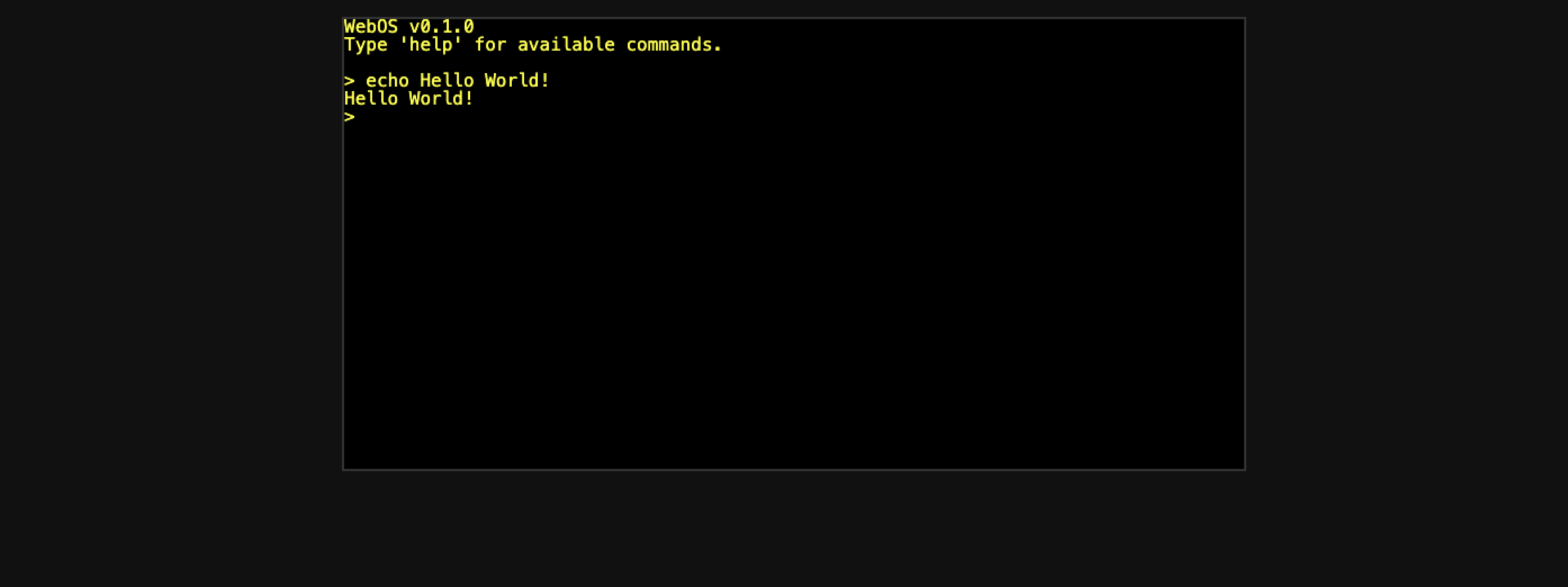 A Photo of webos in the web