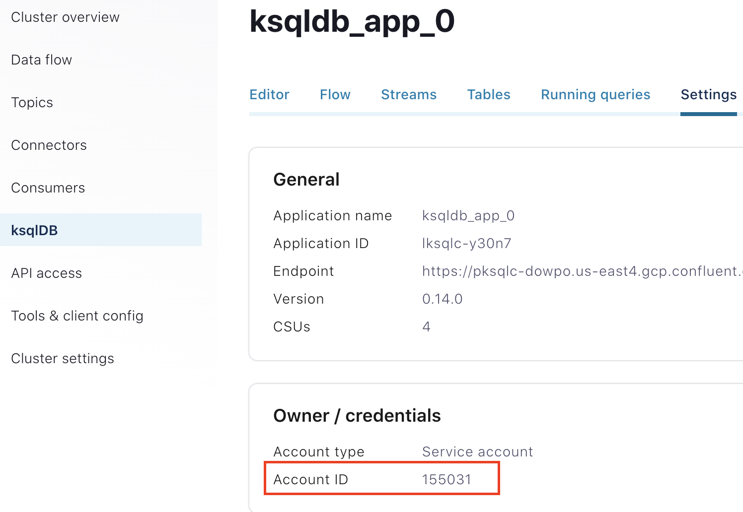 ccloud-ksqlDBapp-settings-service-account-id