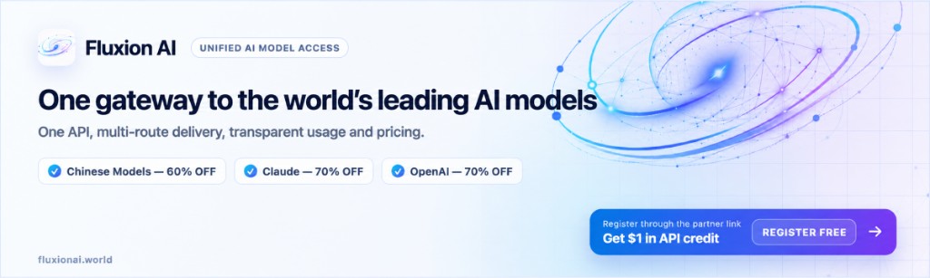 Fluxion AI — One gateway to the world's leading AI models