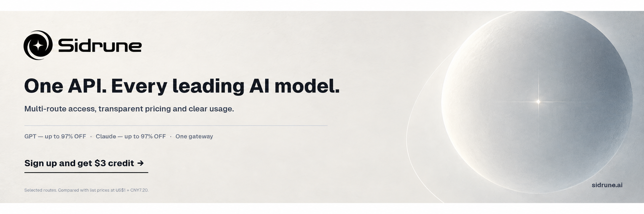 Sidrune AI — One API for GPT, Claude, and other leading AI models