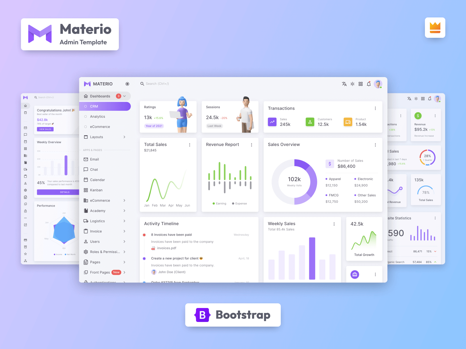 Materio Free Bootstrap 5 Admin Template