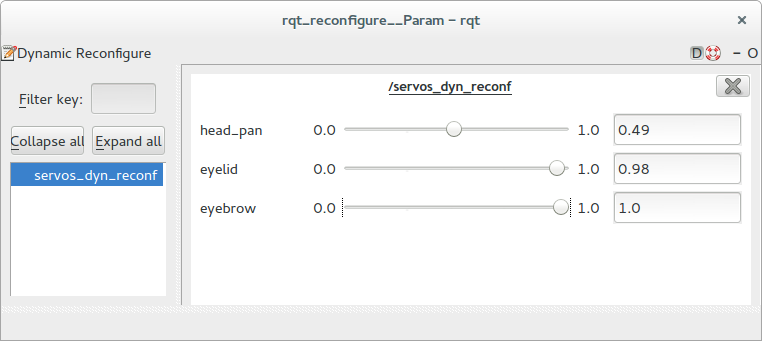 Image of the dynamic reconfigure window