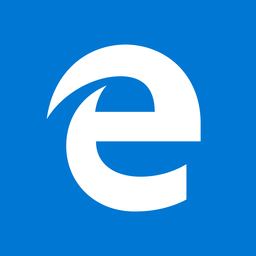 Microsoft Edge tile browser logo