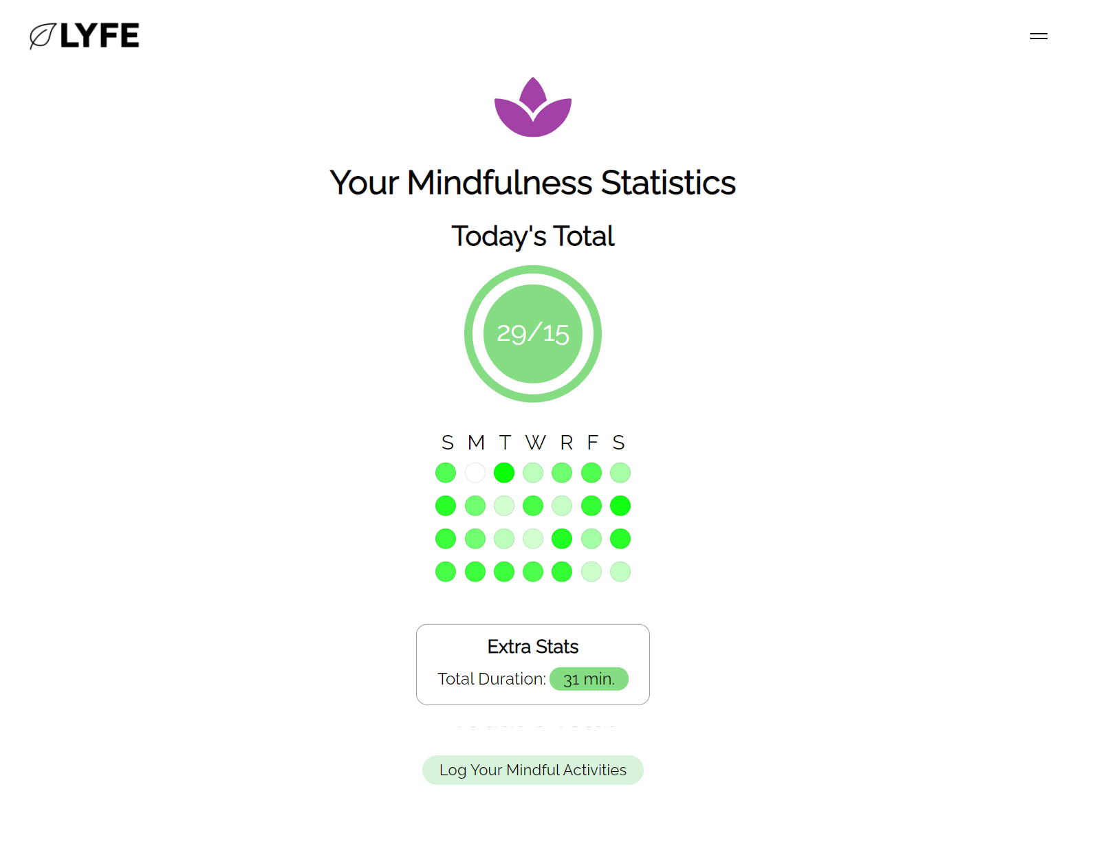 Mindfulness Page