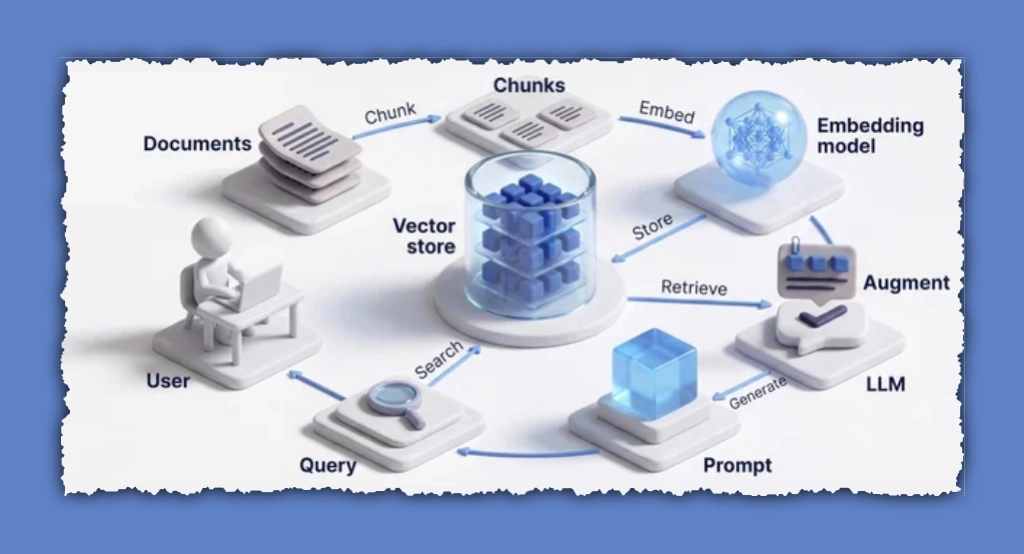 RAG process flow diagram