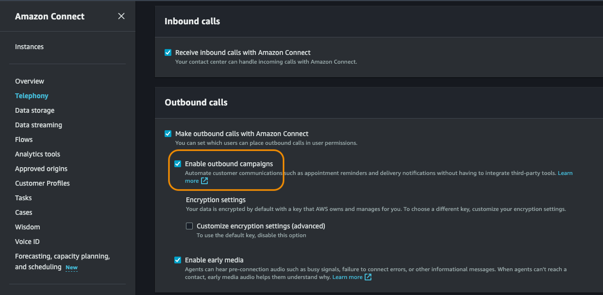 Enable Outbound Campaigns