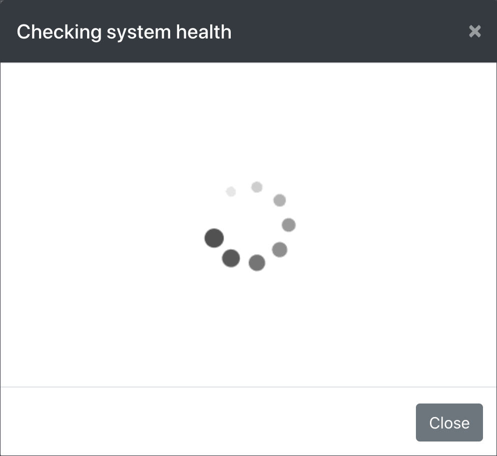 System health loading
