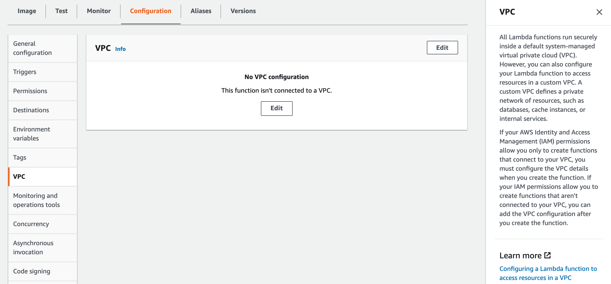 configure vpc