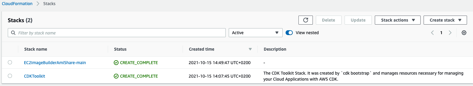 CDK CloudFormation deployment