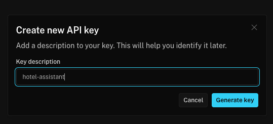 Create API Key