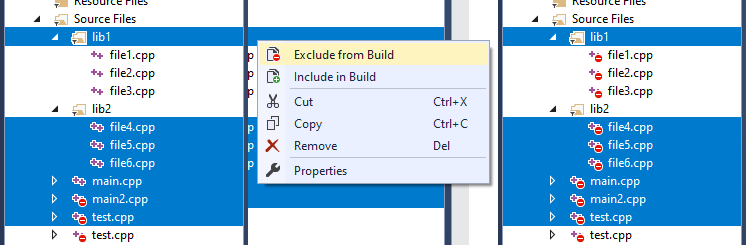 Exclude from Build - Visual Studio Marketplace
