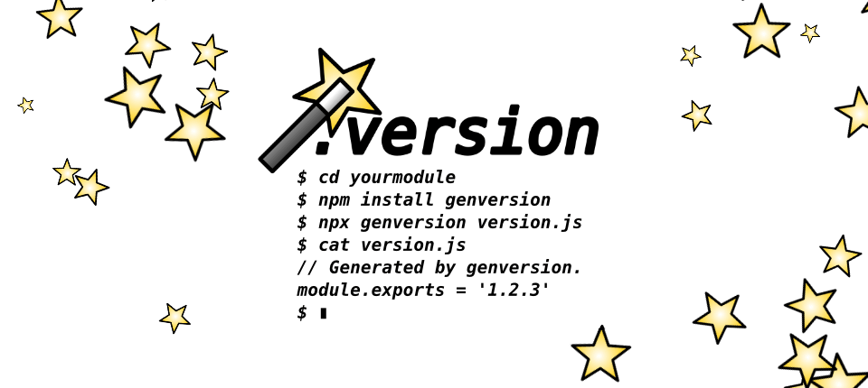 genversion code with stars