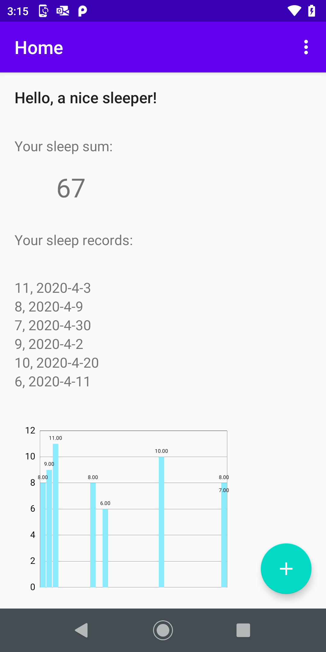 GitHub - aximov/sleep-logger: Log your sleep, praise your sleep ...