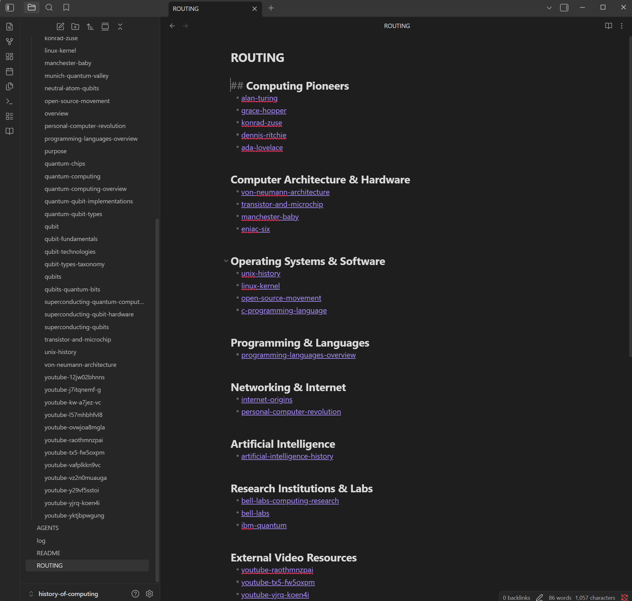 ROUTING.md scoped query flow